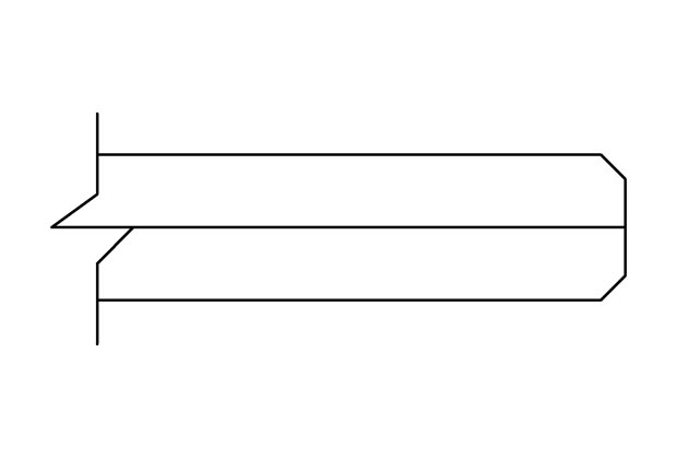 Ilustração de ruptura de vidros lapidada